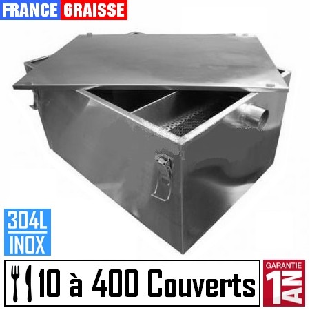 bac a graisse restaurant en inox sous plonge pour professionnel