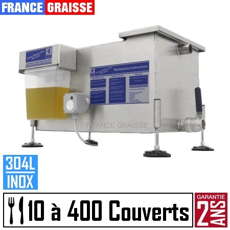 bac a graisse restaurant automatique en inox sous plonge pour professionnel