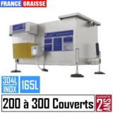 bac à graisse automatique restaurant 300 couverts jour inox professionnel - 165L