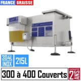 bac à graisse automatique restaurant 400 couverts jour inox professionnel - 215L